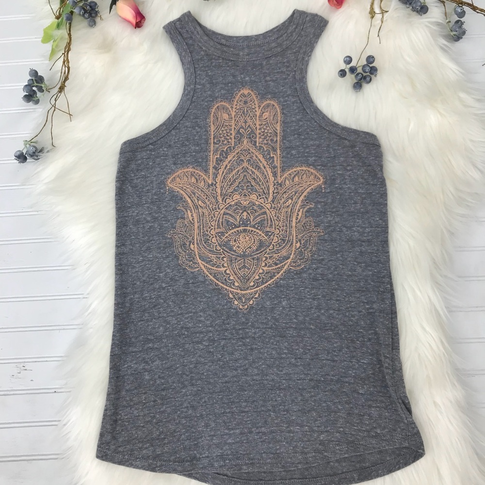 Evolution & Creation Hamsa yoga tank top